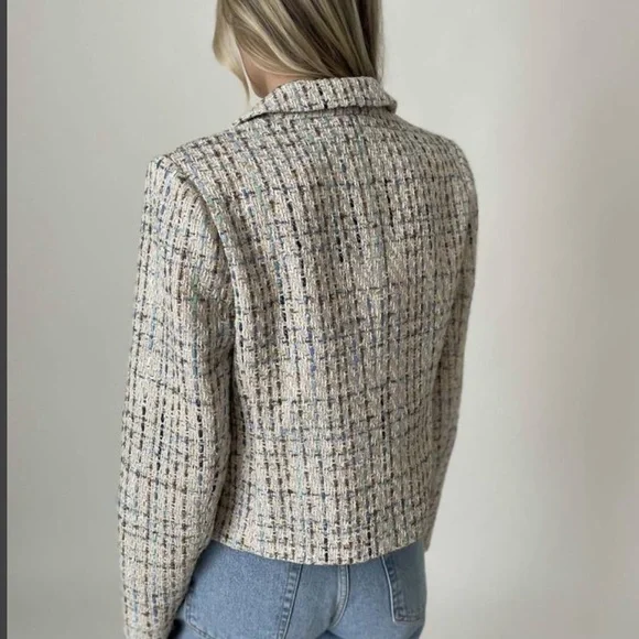 Women’s Six/Fifty - Katy Tweed Textured Blazer - Picture 15 of 15